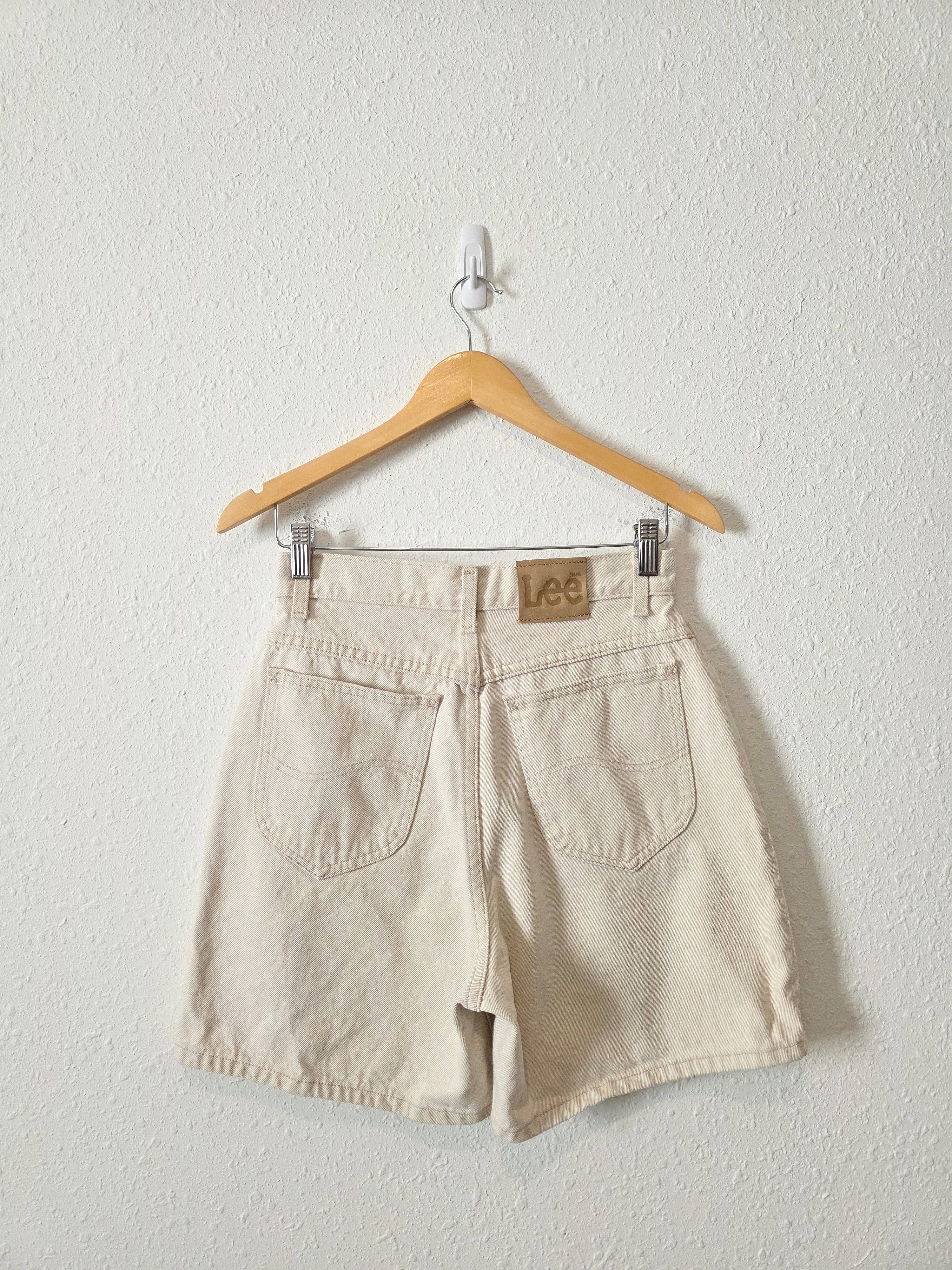 Vintage Lee Ecru Denim Shorts (26)