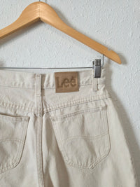 Vintage Lee Ecru Denim Shorts (26)