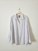 Striped Linen Button Up Tunic (3X)