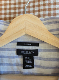 Striped Linen Button Up Tunic (3X)