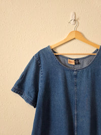 Vintage Denim Mini Dress (16W)