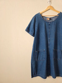 Vintage Denim Mini Dress (16W)