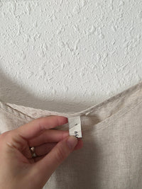 Oat Linen Boxy Tank (L)