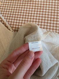 Oat Linen Boxy Tank (L)