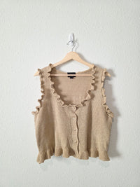 Lumiere Knit Button Up Tank (L)