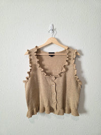 Lumiere Knit Button Up Tank (L)