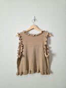 Lumiere Knit Button Up Tank (L)