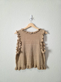 Lumiere Knit Button Up Tank (L)