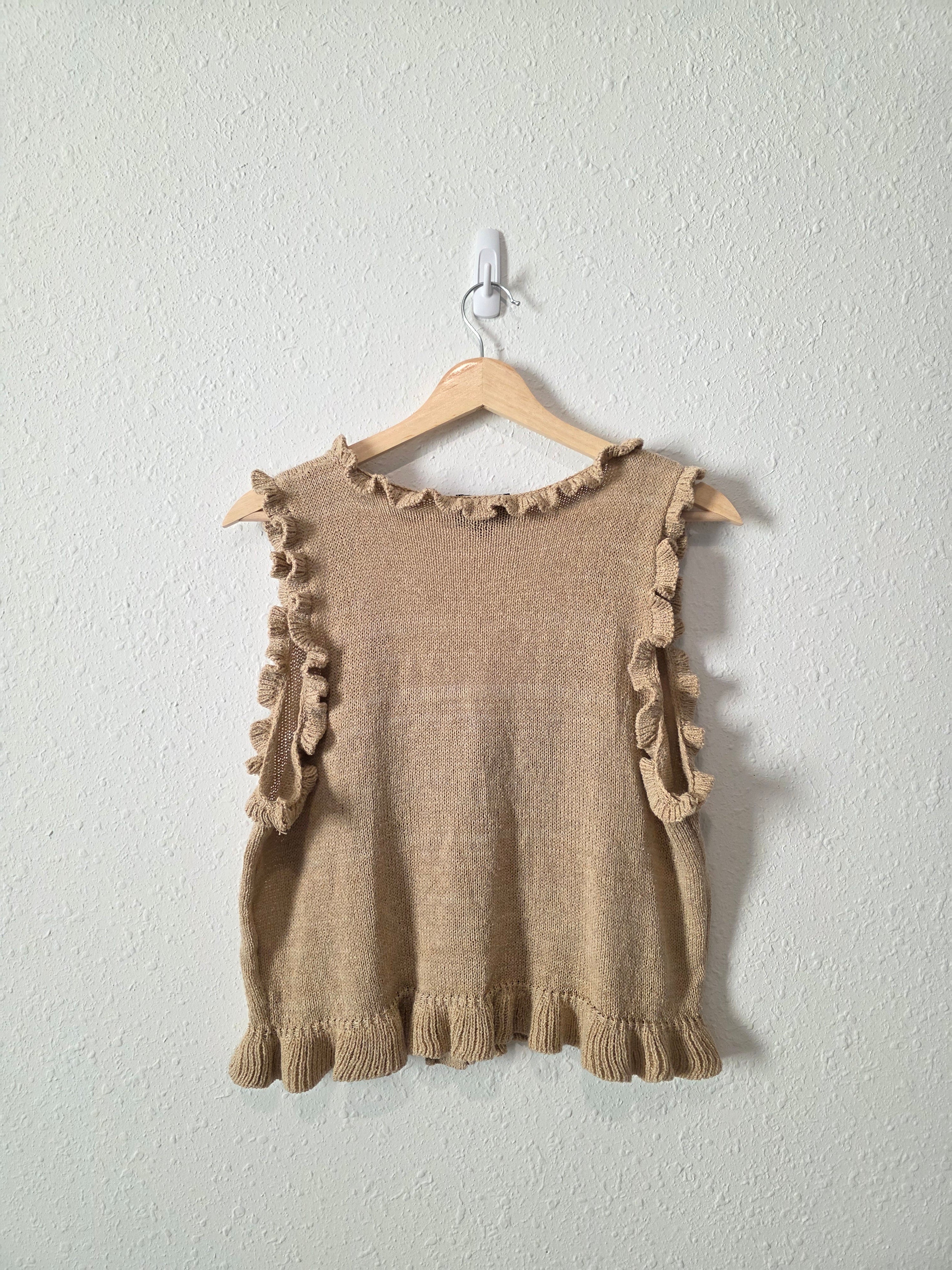 Lumiere Knit Button Up Tank (L)