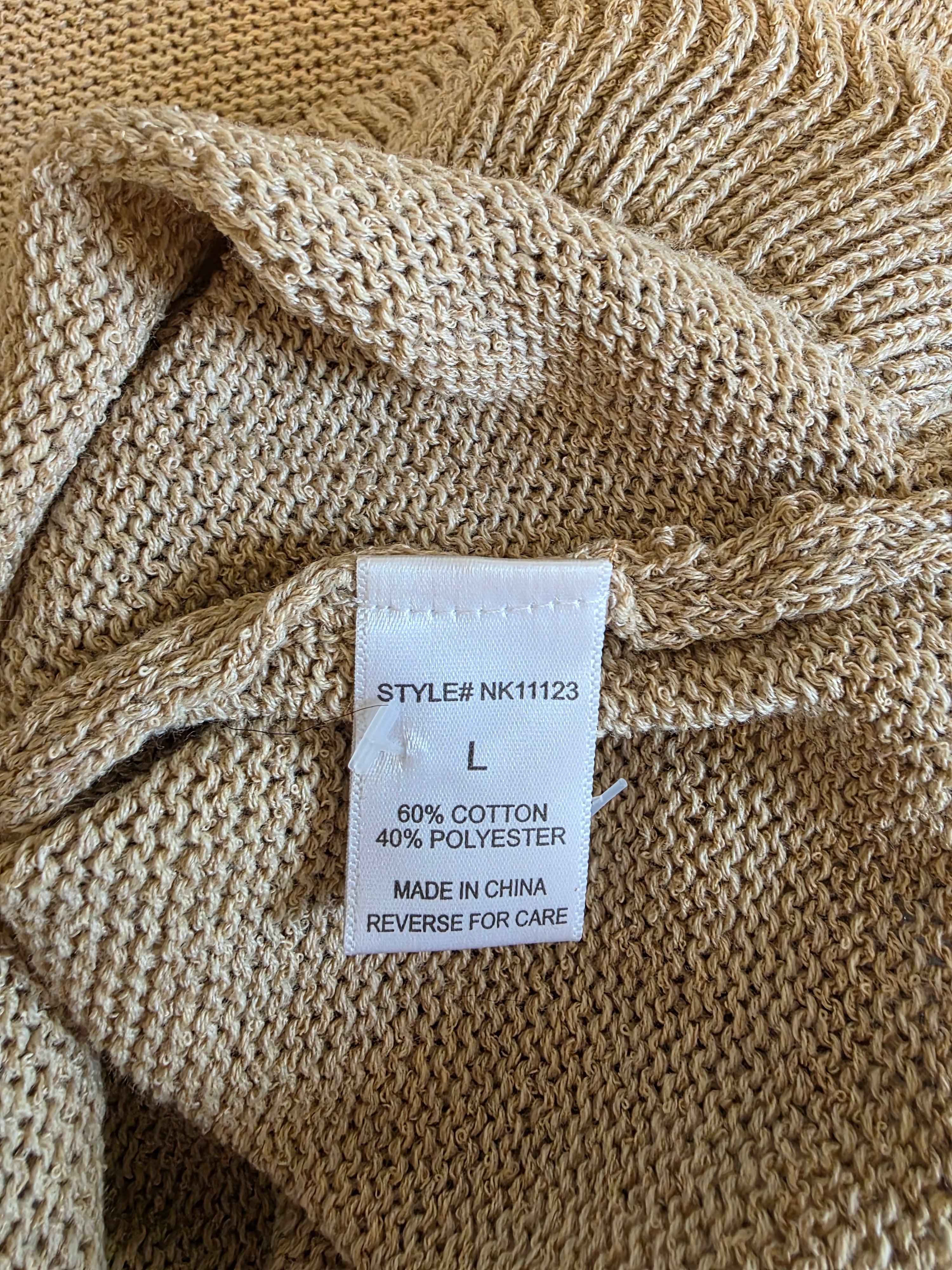 Lumiere Knit Button Up Tank (L)
