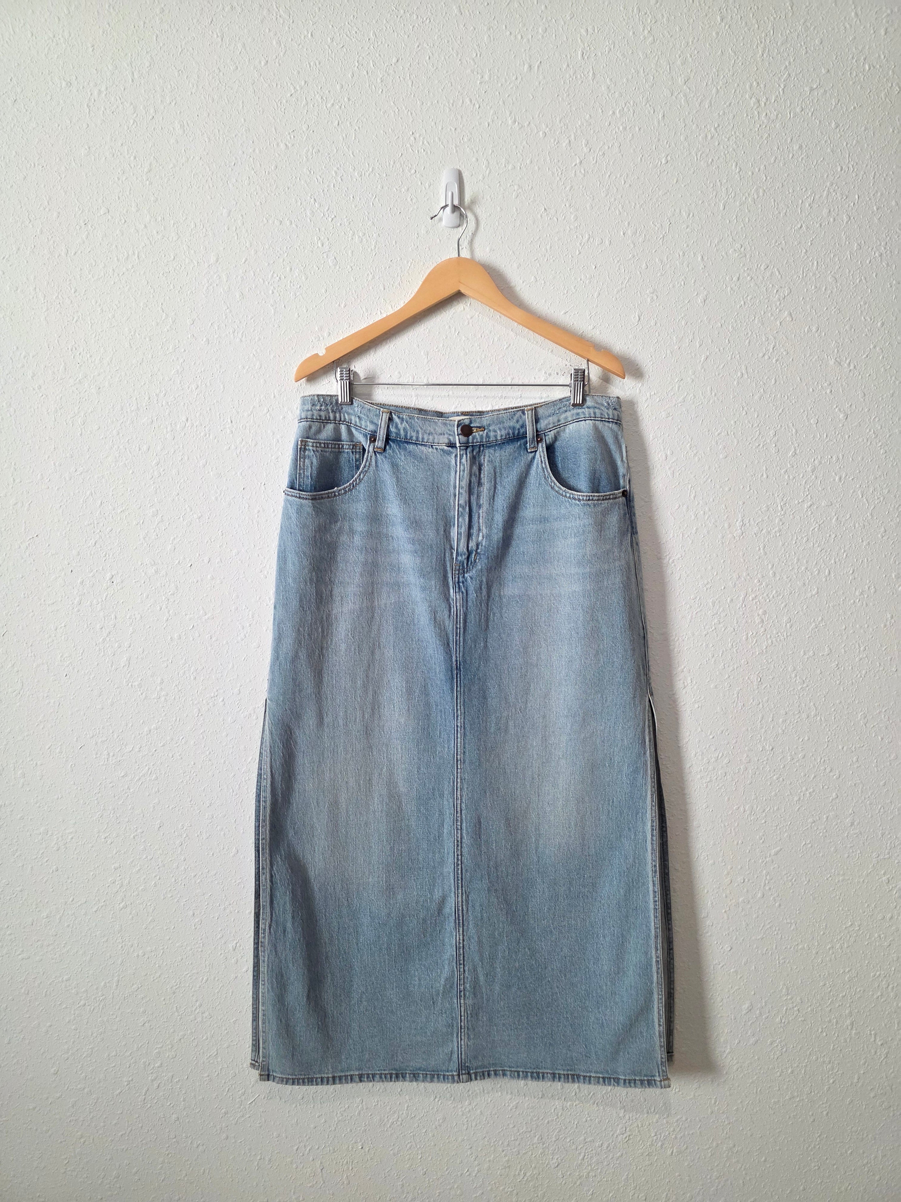 Oliver Logan Denim Maxi Skirt (32)