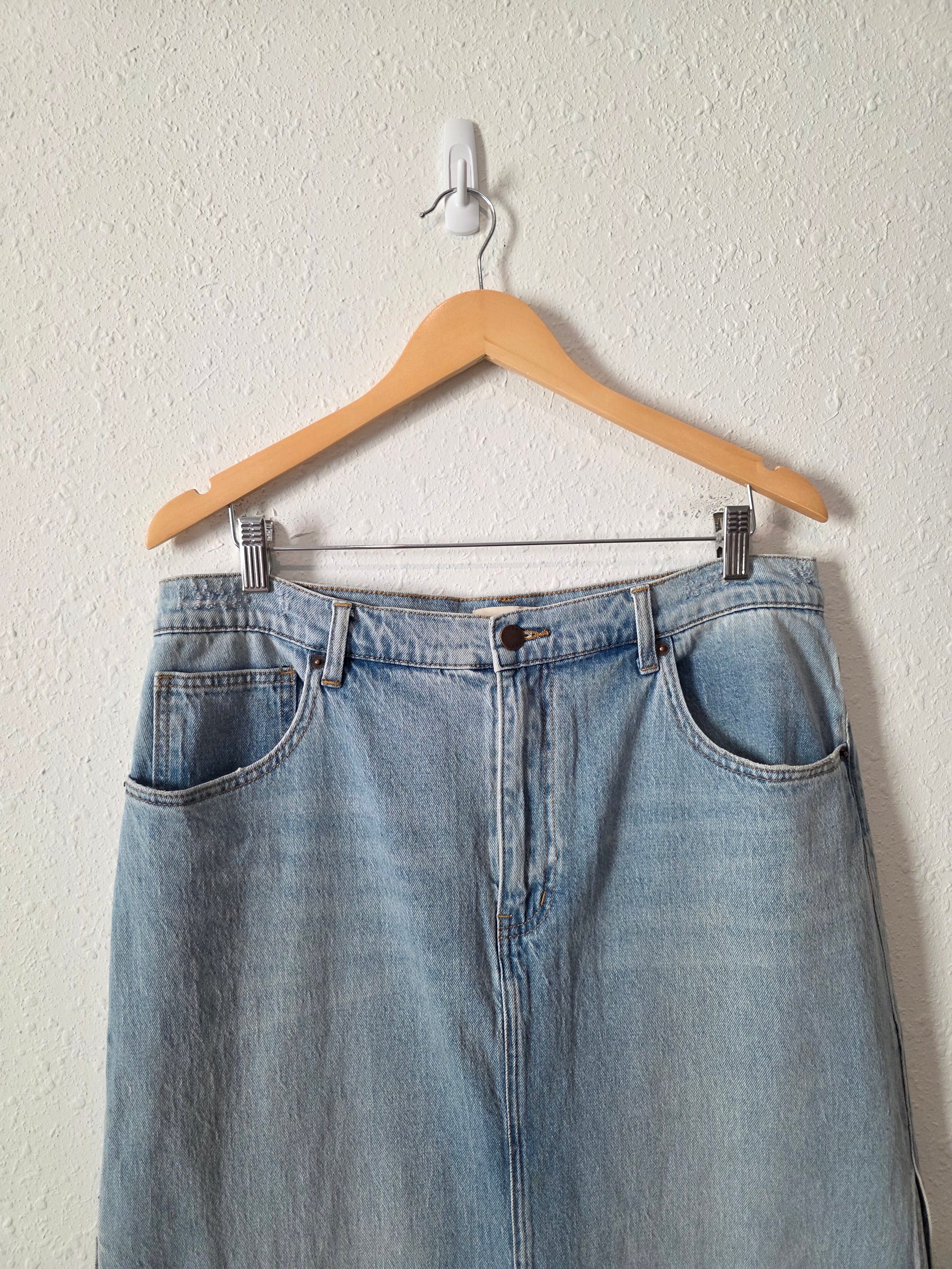 Oliver Logan Denim Maxi Skirt (32)