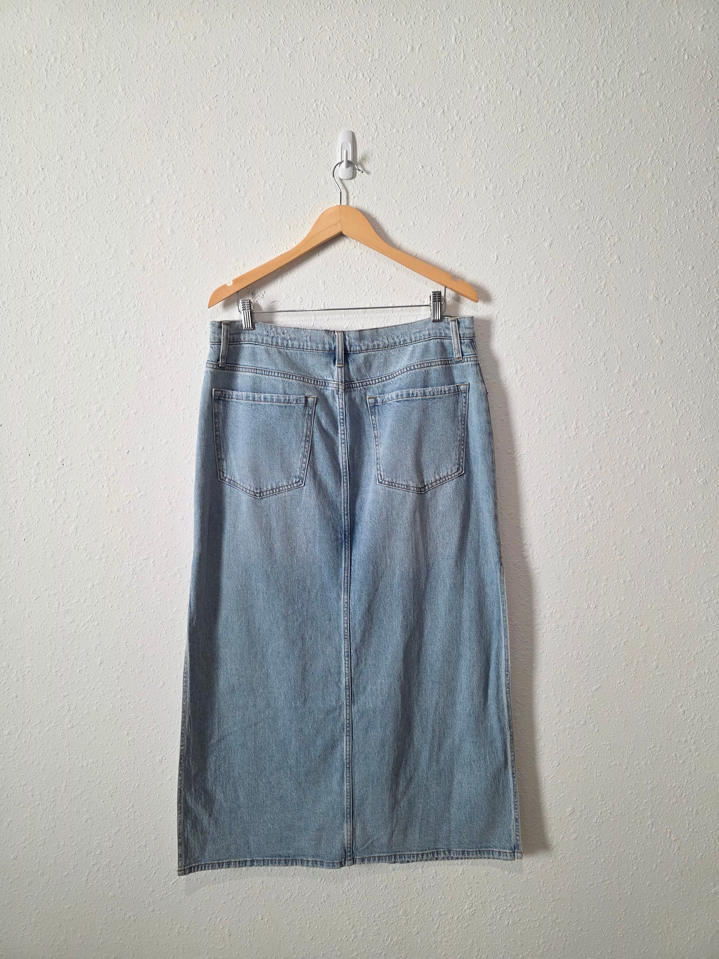 Oliver Logan Denim Maxi Skirt (32)