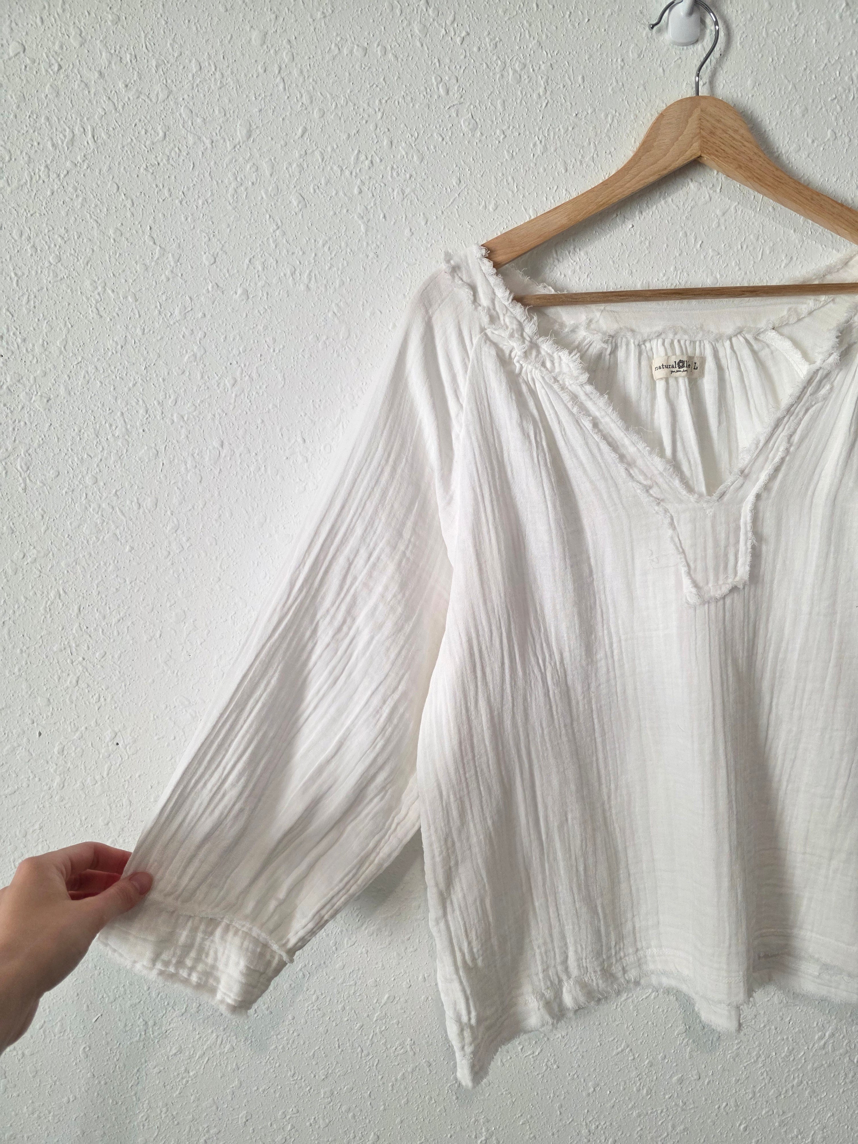 Natural Life Cotton Gauze Top (L)
