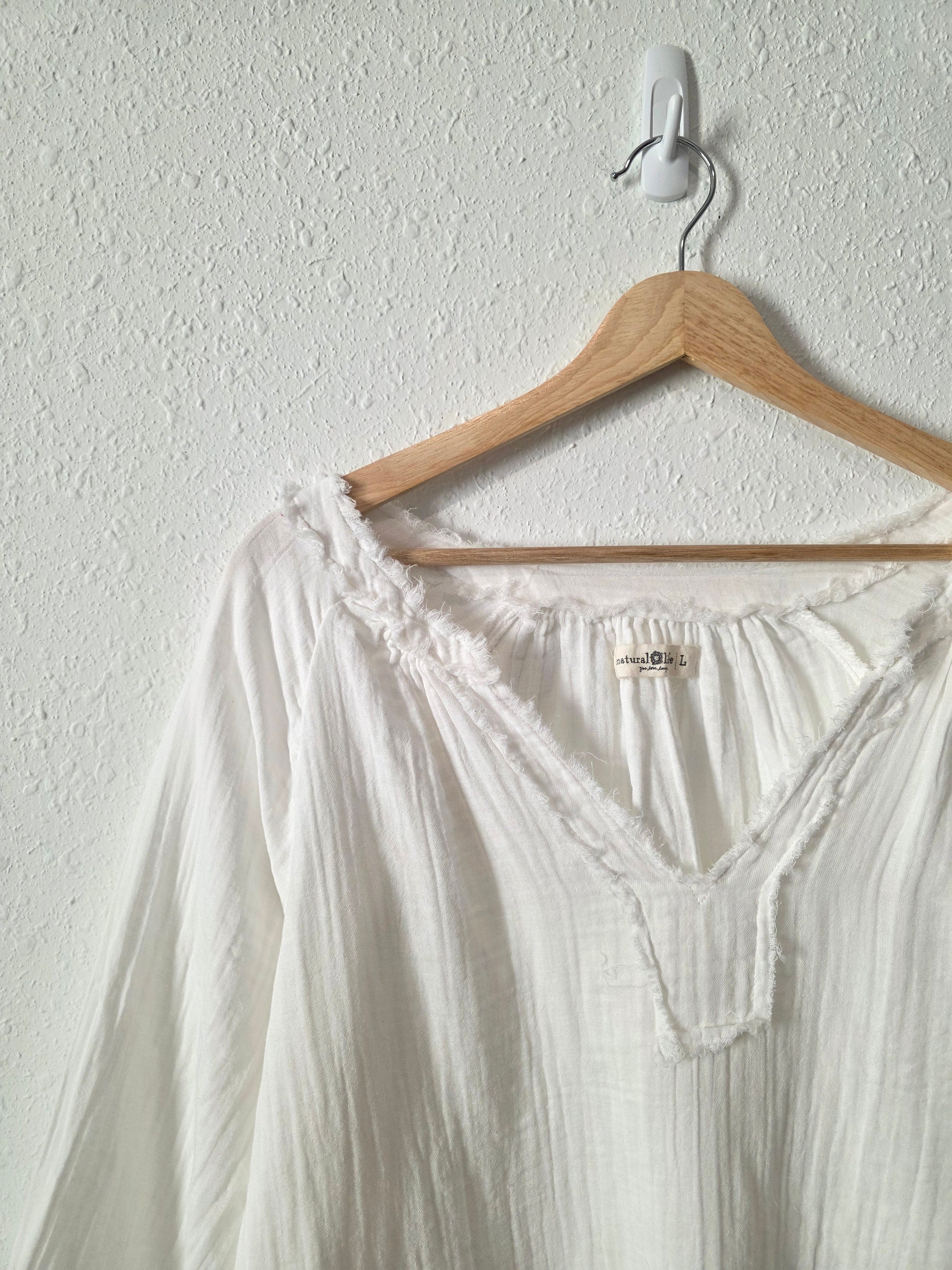 Natural Life Cotton Gauze Top (L)