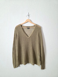 Eddie Bauer Linen Cotton Knit (L)