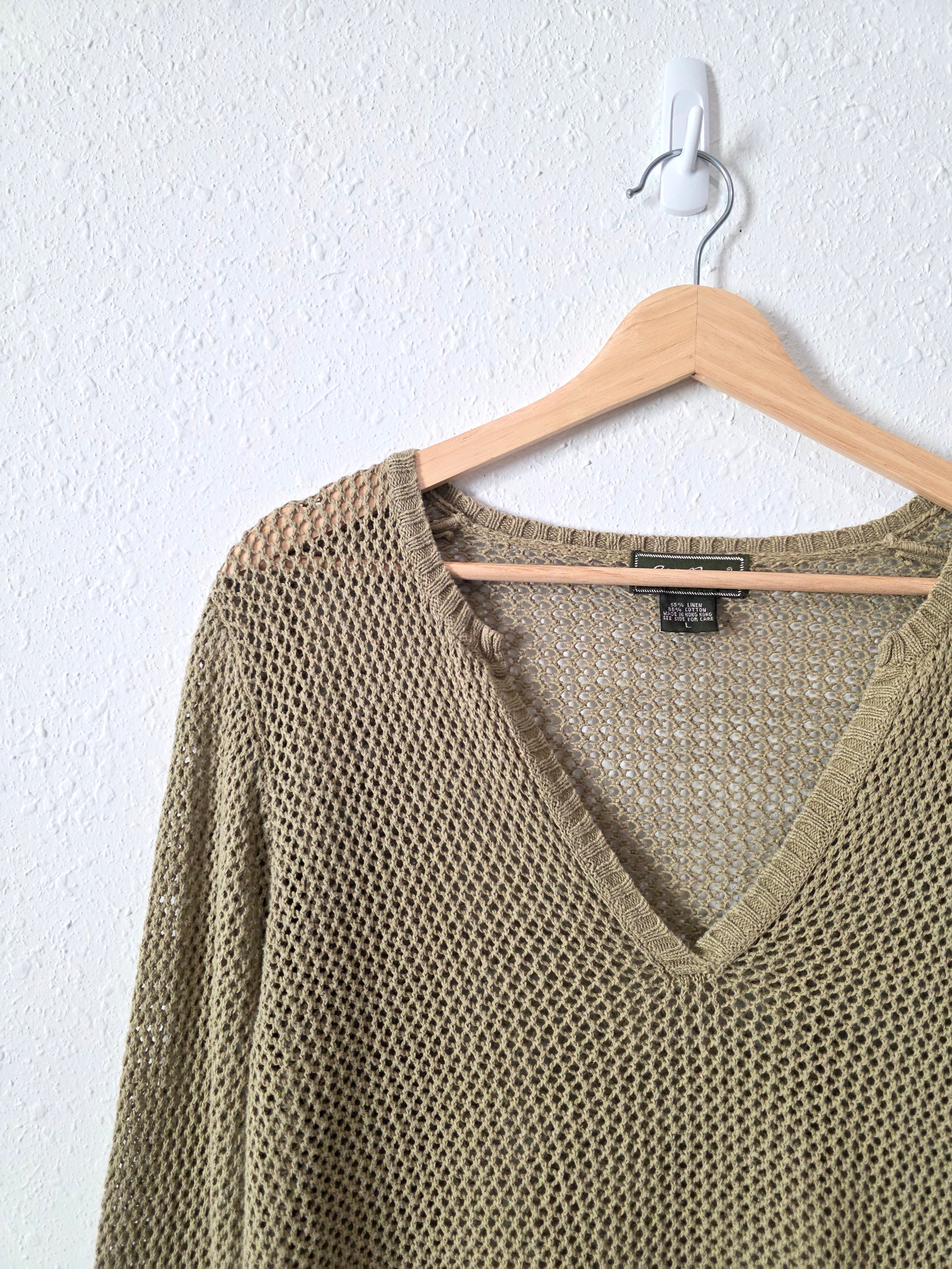 Eddie Bauer Linen Cotton Knit (L)