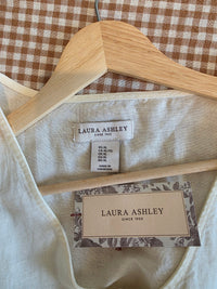 NEW Linen Cotton Puff Sleeve Blouse (XL)