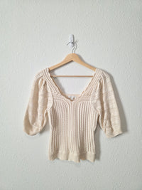 Another Love Cotton Crochet Top (XS)