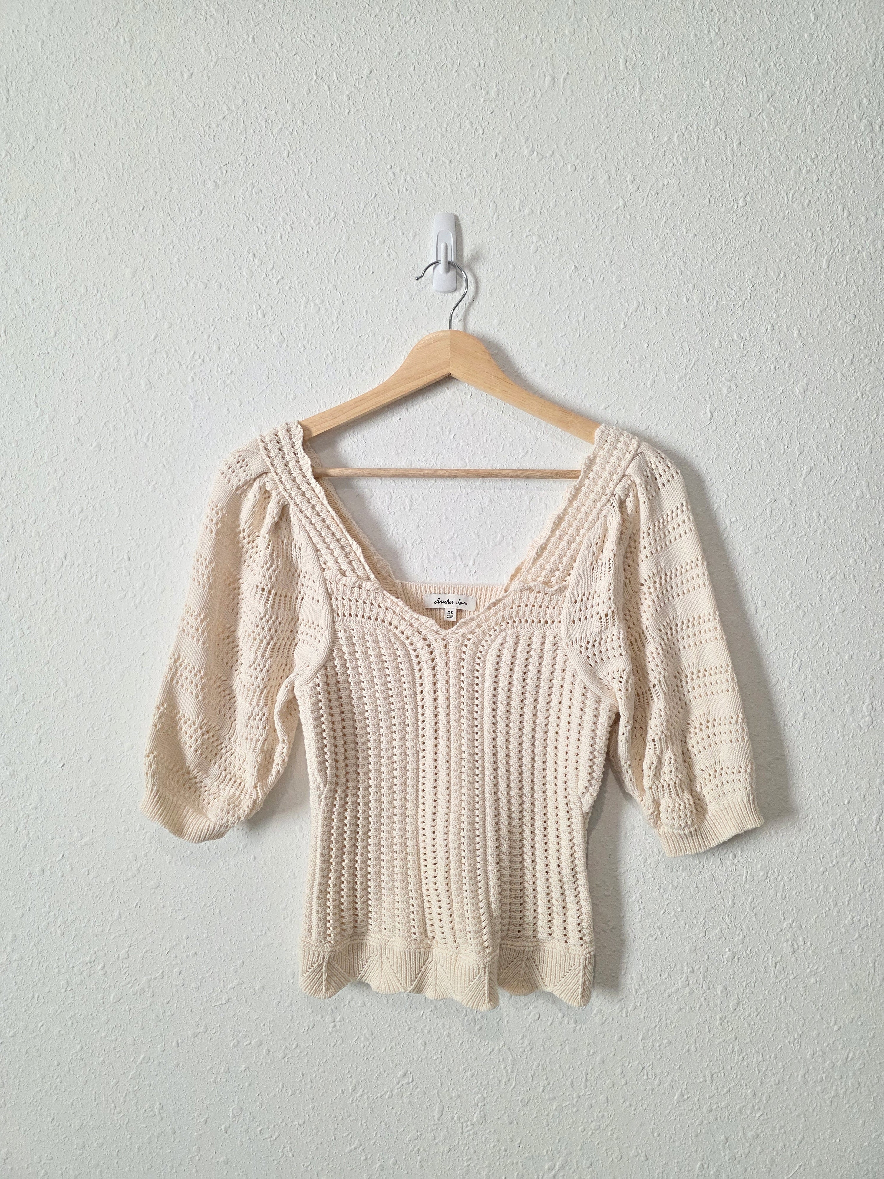 Another Love Cotton Crochet Top (XS)