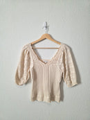 Another Love Cotton Crochet Top (XS)