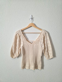 Another Love Cotton Crochet Top (XS)