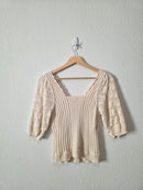 Another Love Cotton Crochet Top (XS)