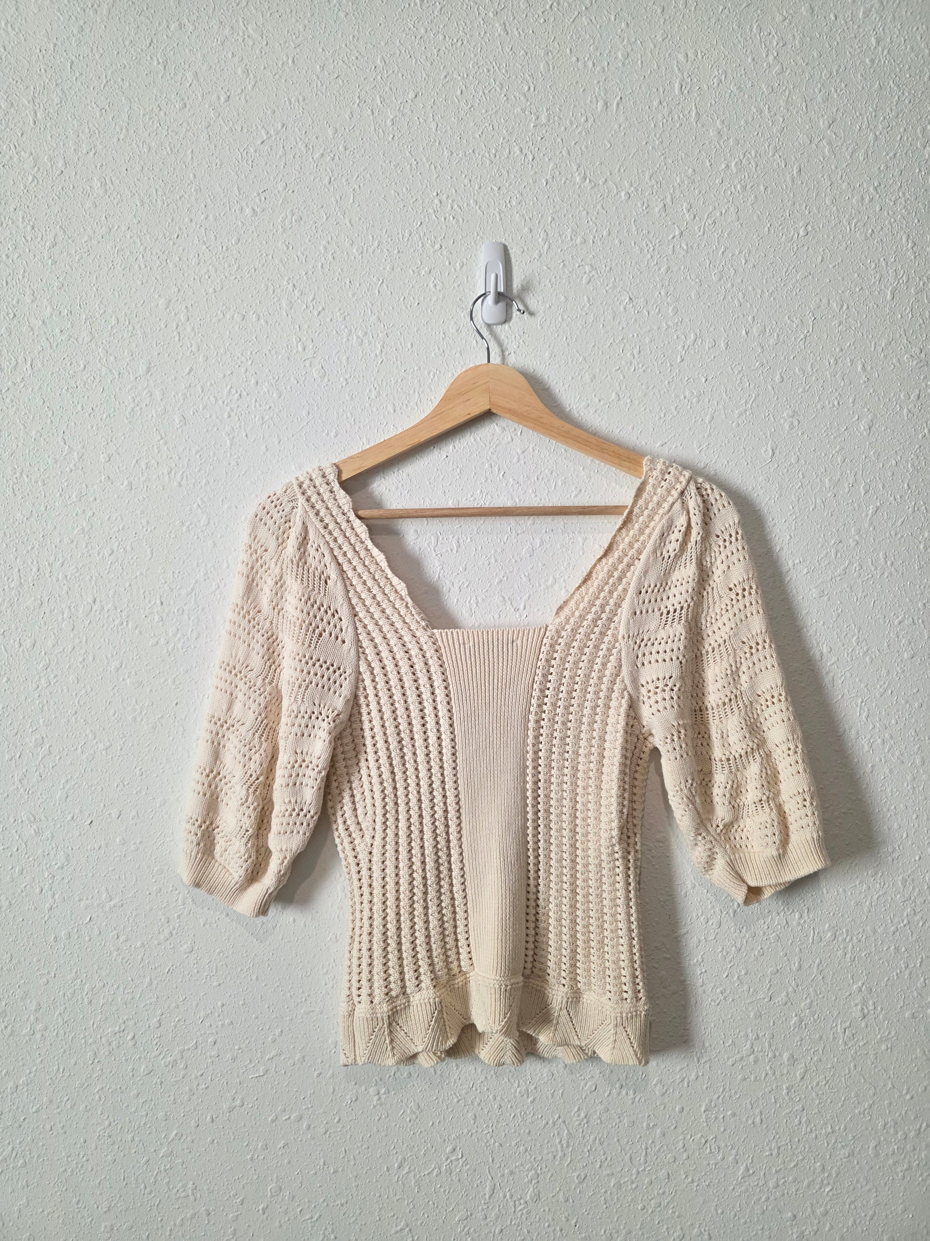 Another Love Cotton Crochet Top (XS)