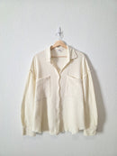 Geegee Cotton Gauze Oversized Shirt (S)