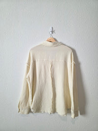 Geegee Cotton Gauze Oversized Shirt (S)