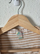 J.Crew Linen Cotton Striped Button Up (L)