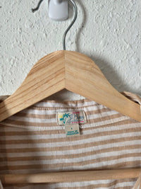 J.Crew Linen Cotton Striped Button Up (L)