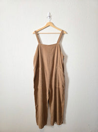 Linen Blend Wide Leg Jumpsuit (L)