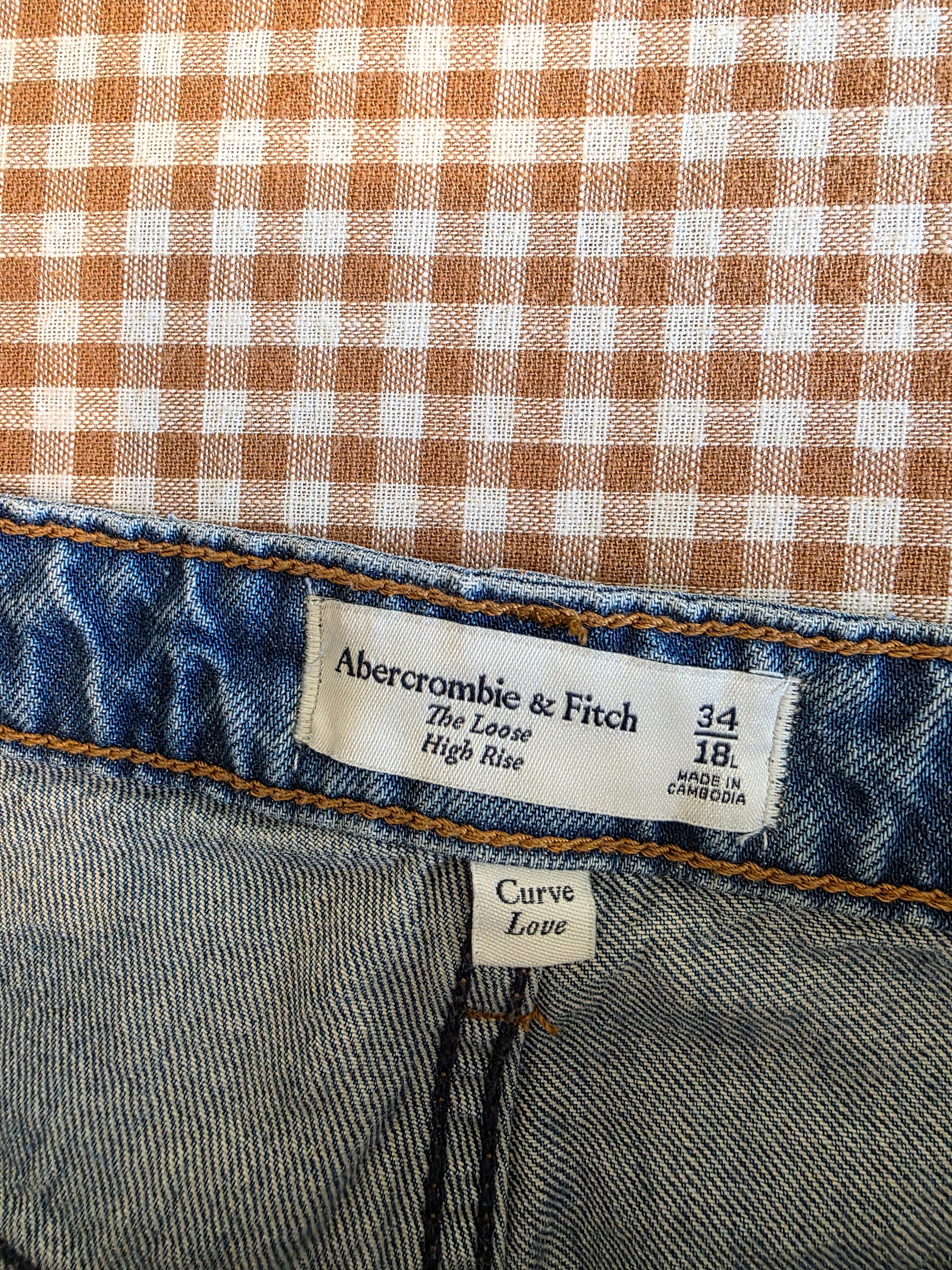 Abercrombie The Loose Jeans (34/18 long)