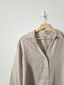 Zara Linen Oversized Button Up (S)