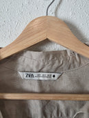 Zara Linen Oversized Button Up (S)