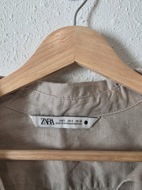 Zara Linen Oversized Button Up (S)