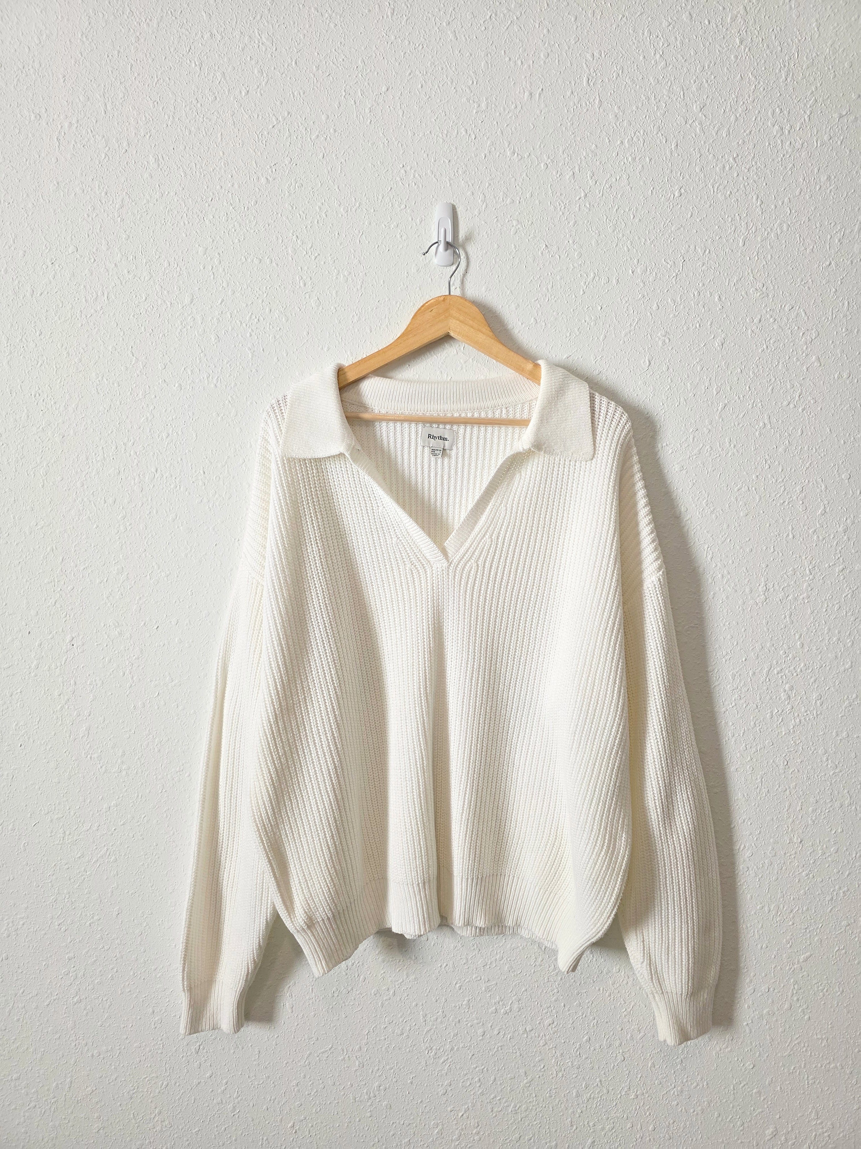 Rhythm Cotton Blend Collared Knit (L)
