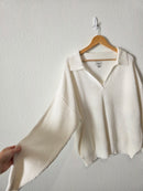 Rhythm Cotton Blend Collared Knit (L)