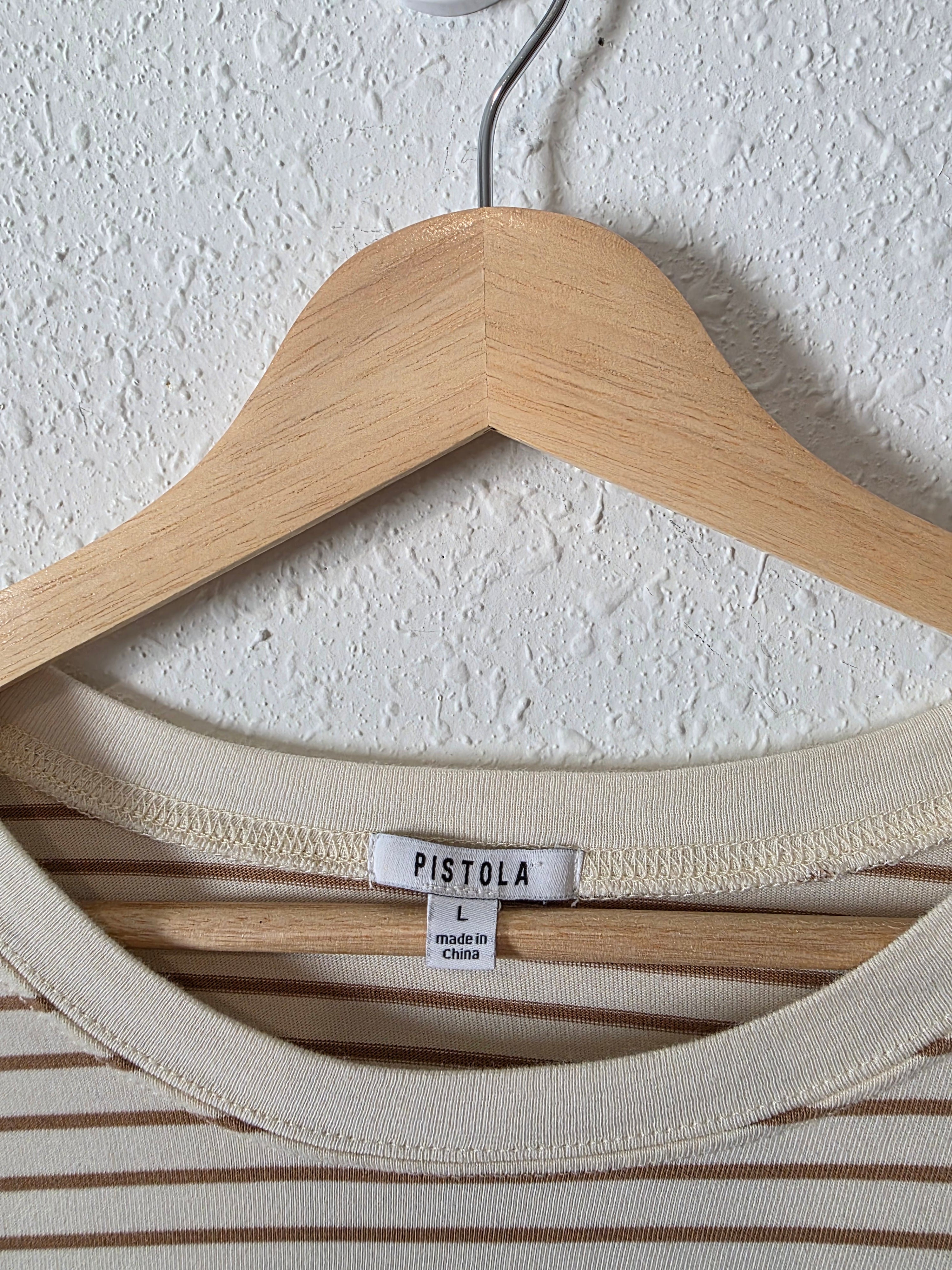 Pistola Striped Boxy Tee (L)