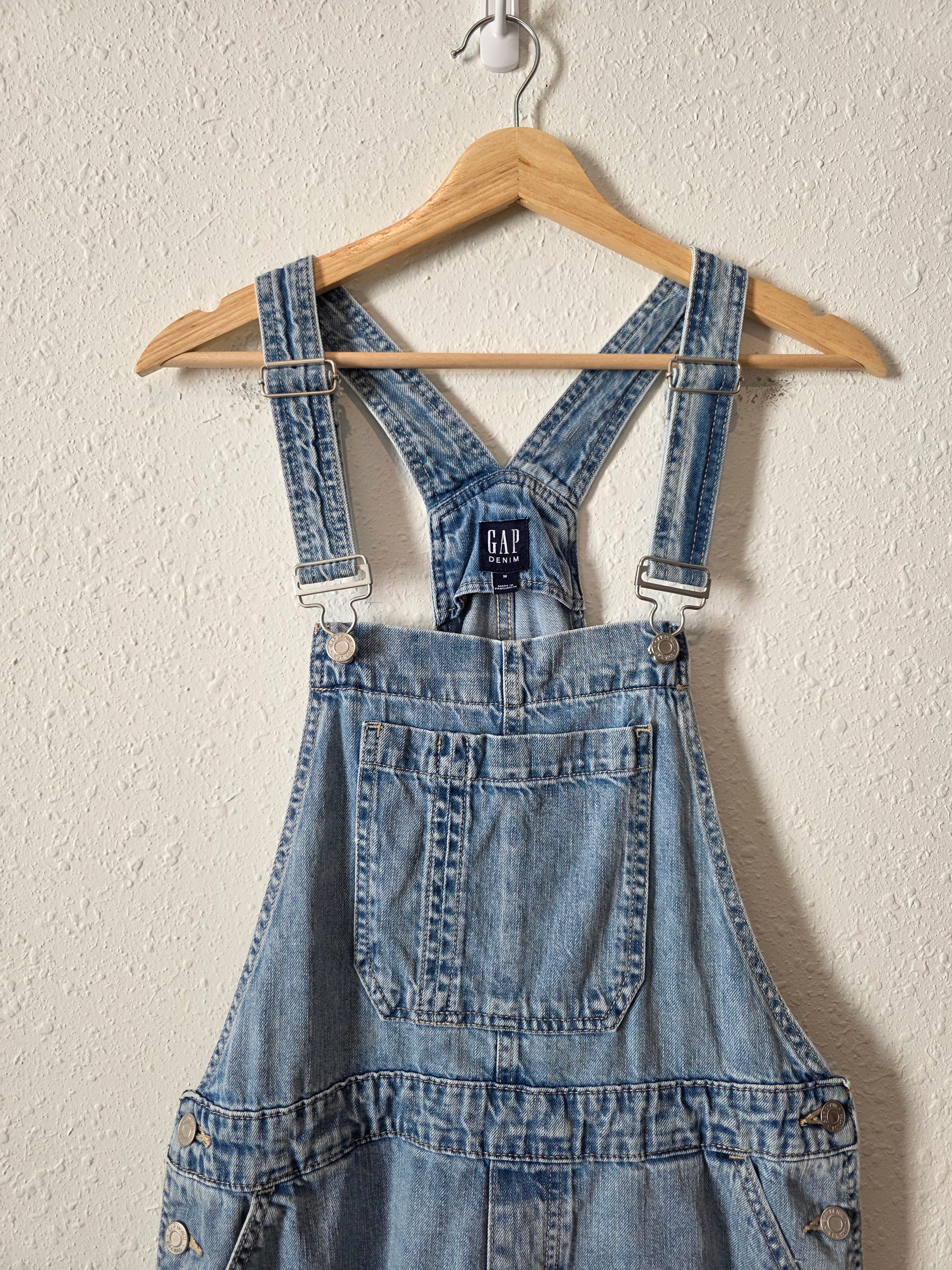 Gap Light Wash Denim Shortalls (M)