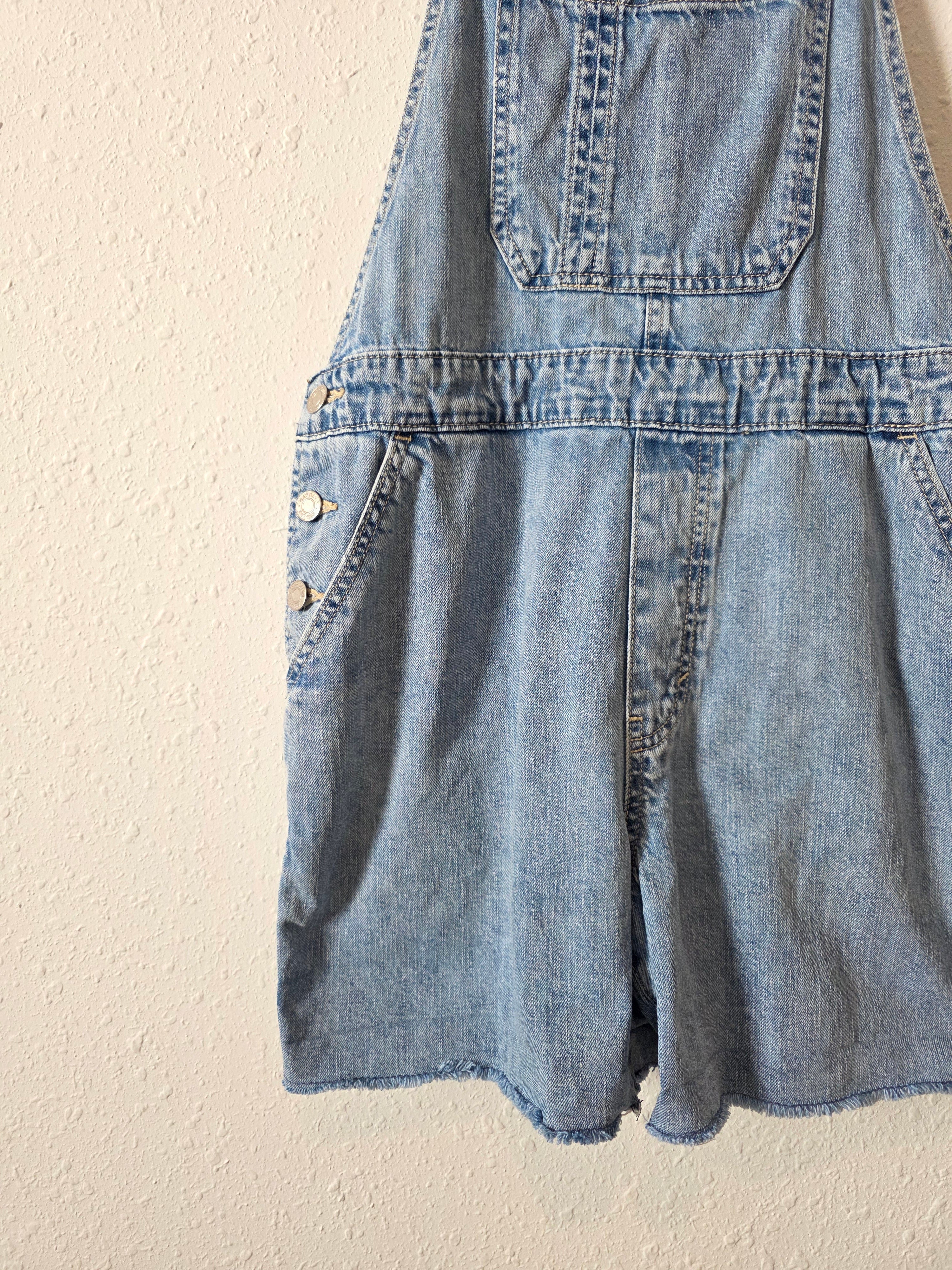 Gap Light Wash Denim Shortalls (M)