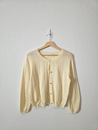 Demylee Textured Cotton Cardigan (XS)