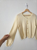 Demylee Textured Cotton Cardigan (XS)