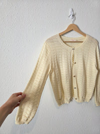 Demylee Textured Cotton Cardigan (XS)