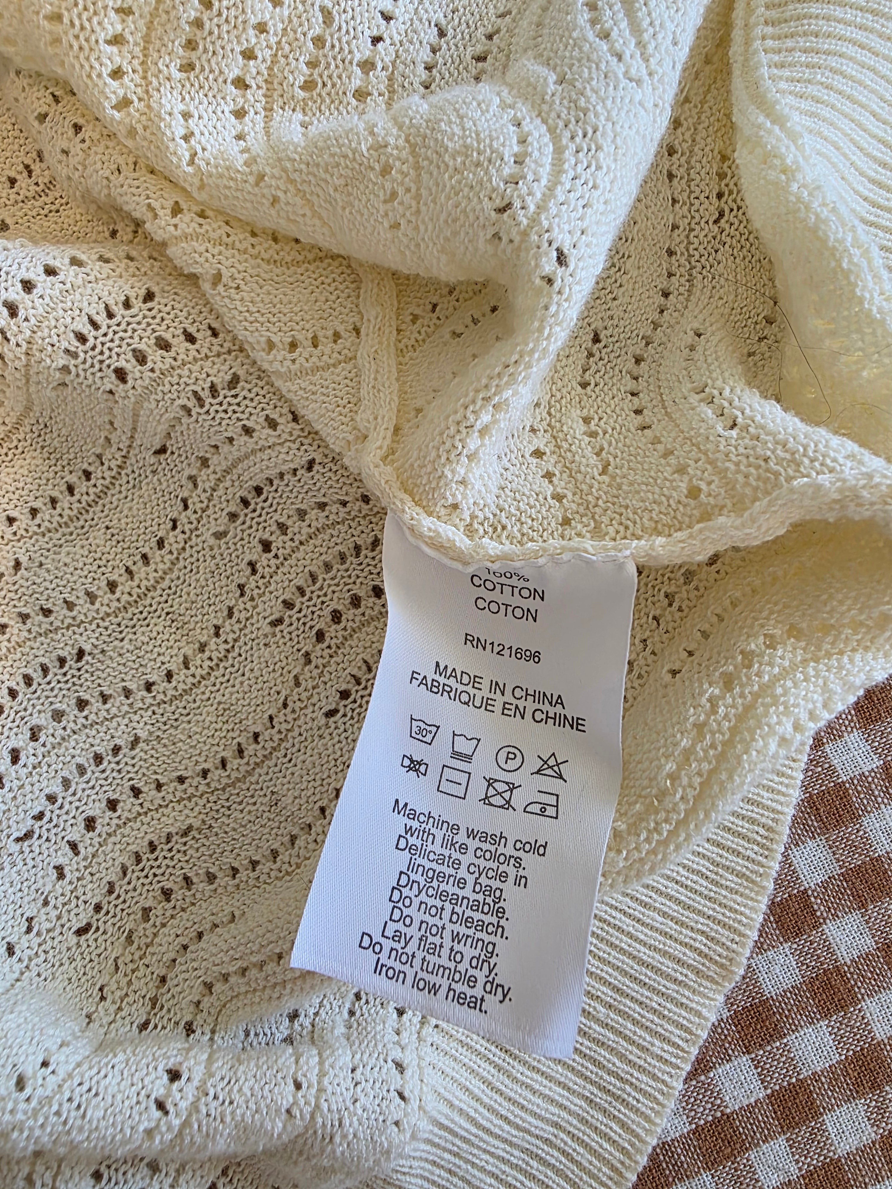 Demylee Textured Cotton Cardigan (XS)