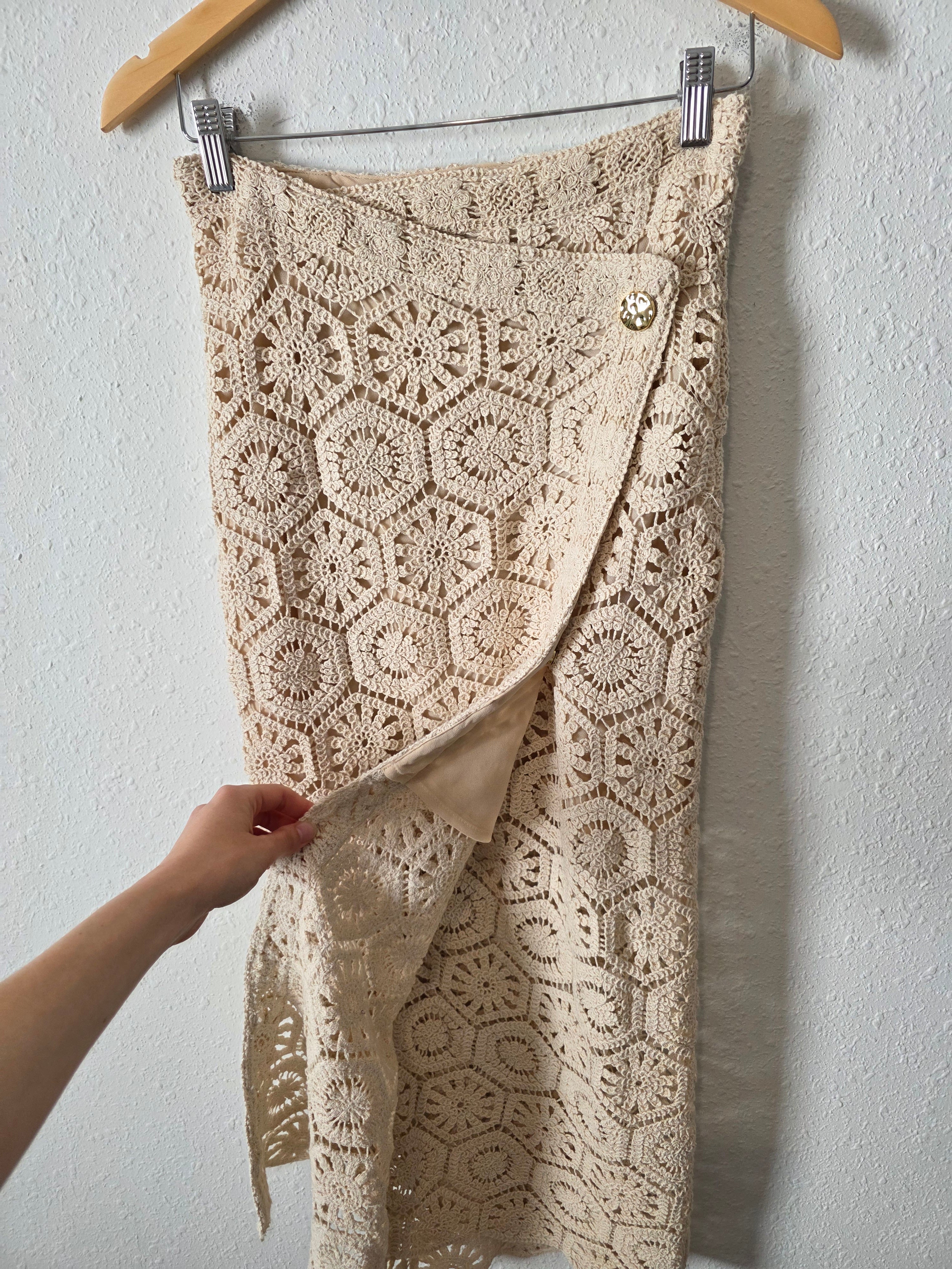 NEW Z Supply Crochet Maxi Skirt (S)