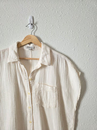 Madewell Gauze Button Up Shirt (M)