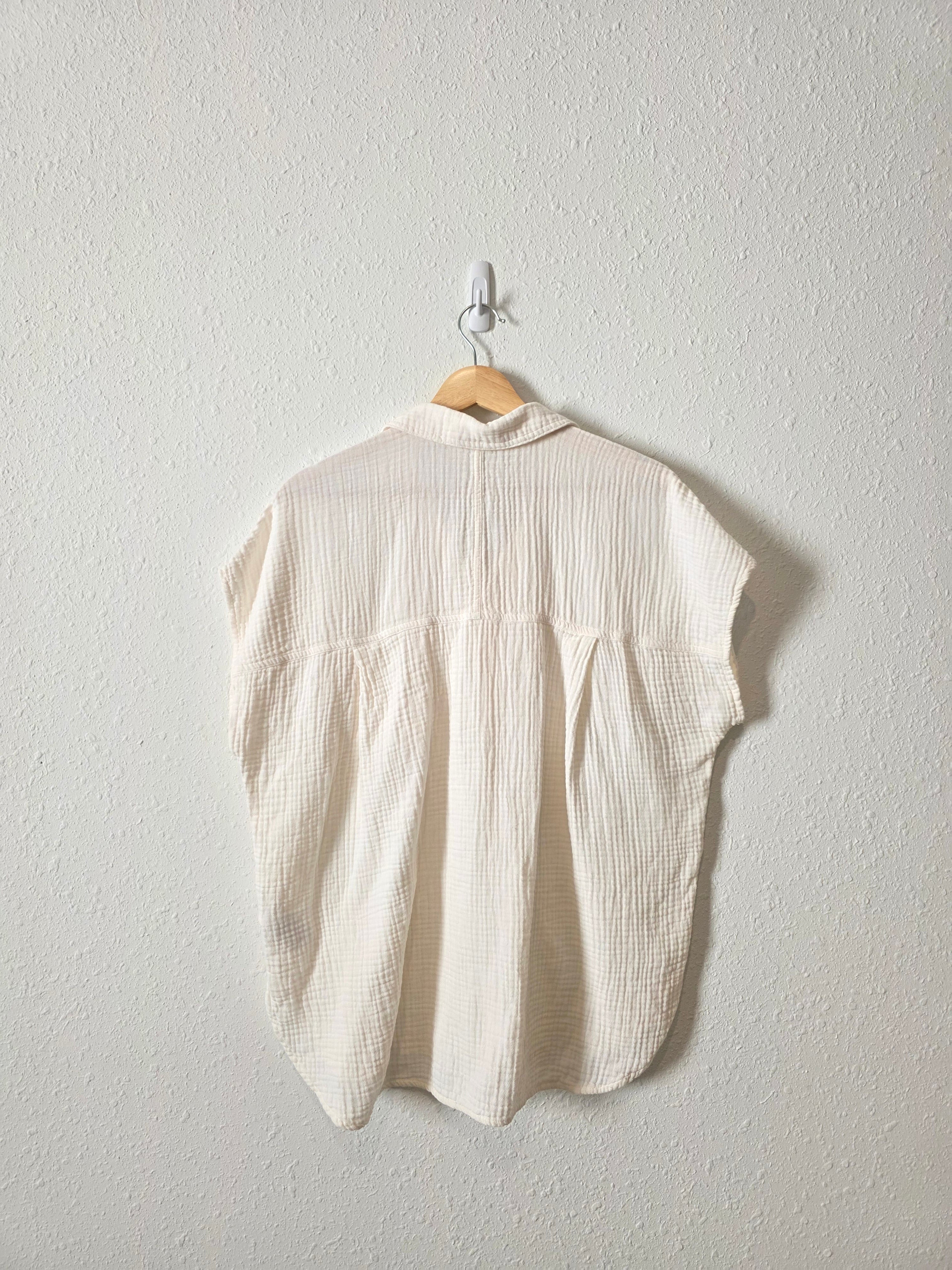 Madewell Gauze Button Up Shirt (M)