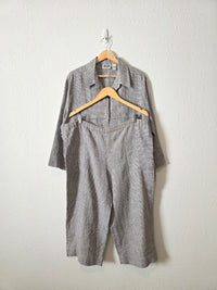 Vintage Chicos Linen Checkered Set (XL)